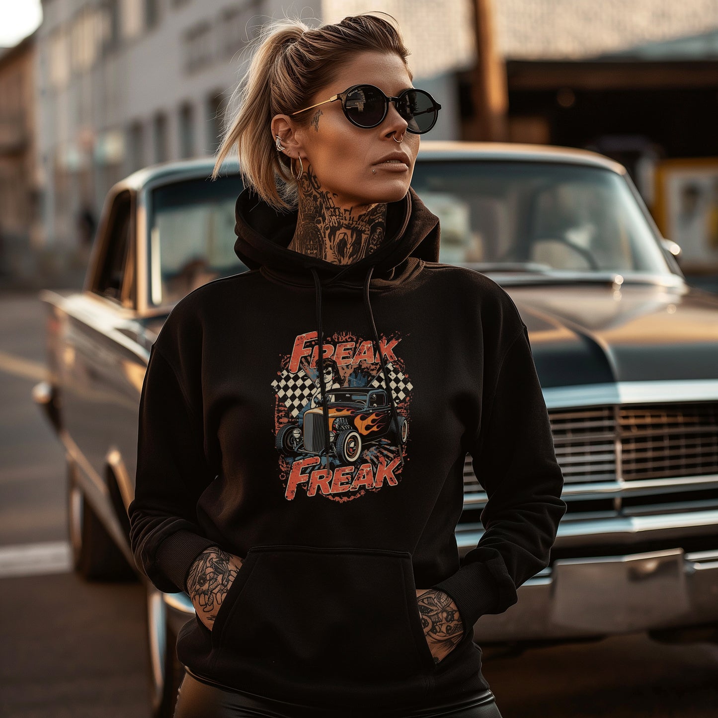 FREAK Hot Rod - Premium Organic Hoodie