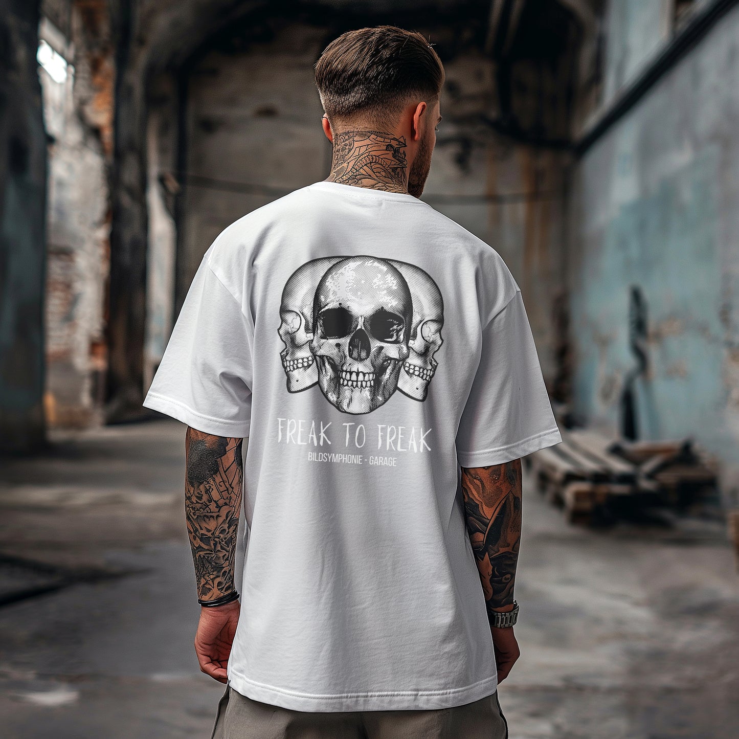 3 SKULLS FREAK - VACANCY Oversized Shirt - limited to 100 pieces