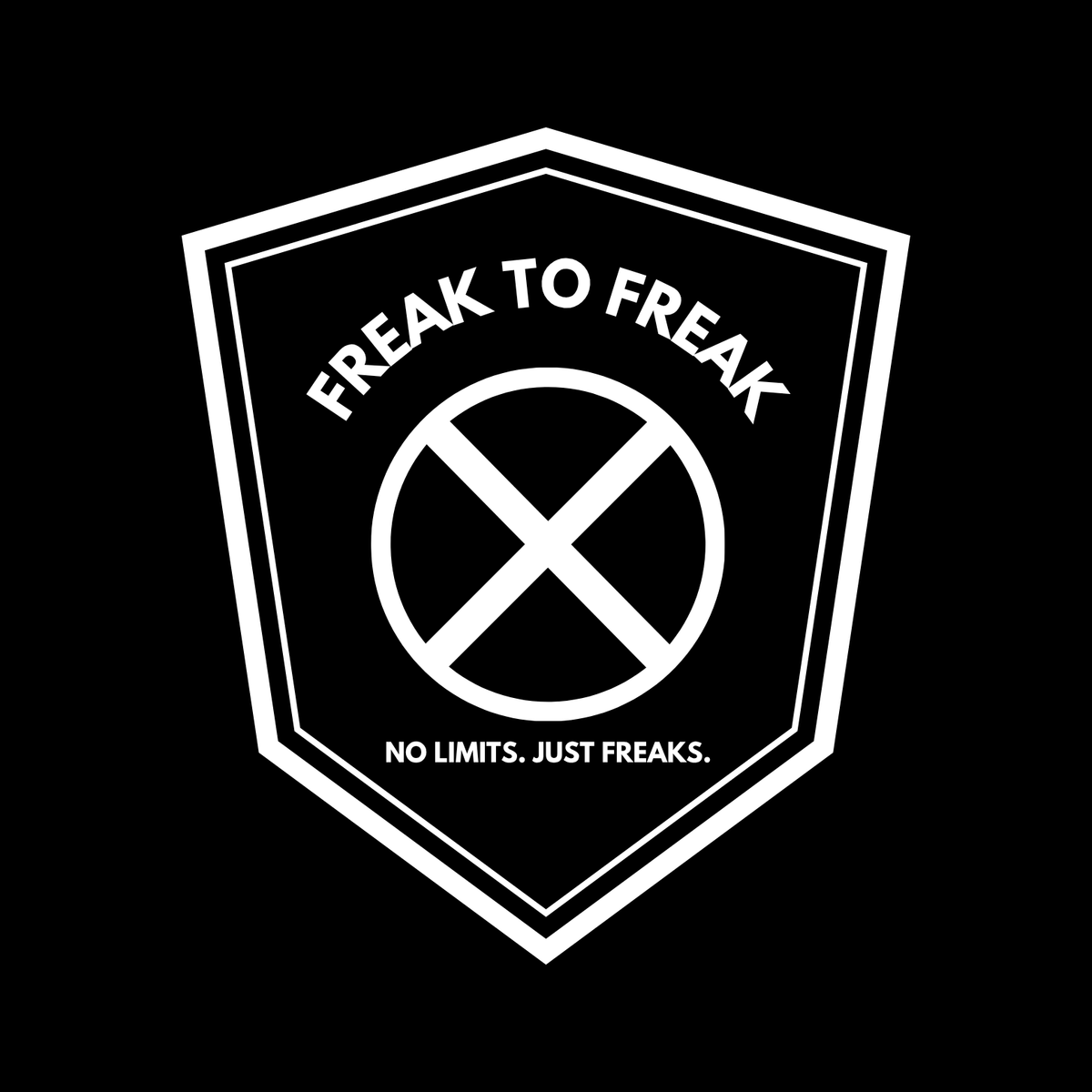 FREAK - Headlight Cross Backprint Unisex/Men - Premium Organic Hoodie