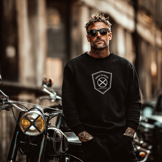 FREAK Headlight Cross big Logo Unisex/Men - Premium Organic Sweatshirt