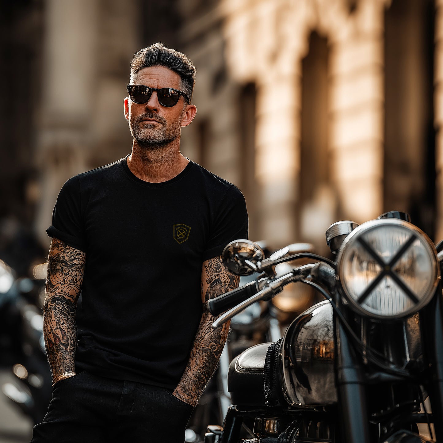 EDICIÓN LIMITADA - FREAK - Faro Cruz Oro Unisex/Hombre - Camiseta Premium Orgánica - limitada a 100 unidades