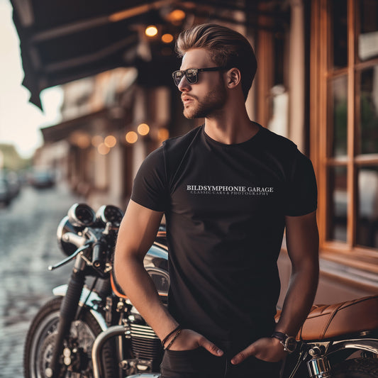 Bildsyphonie-Garage - Premium Unisex Crewneck T-shirt | Bella + Canvas 3001