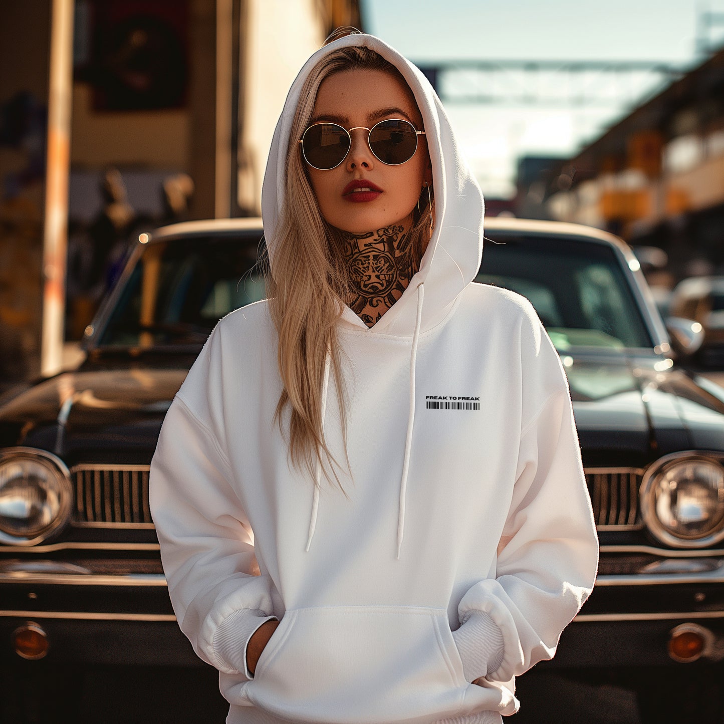 FREAK Code Black - Premium Organic Hoodie