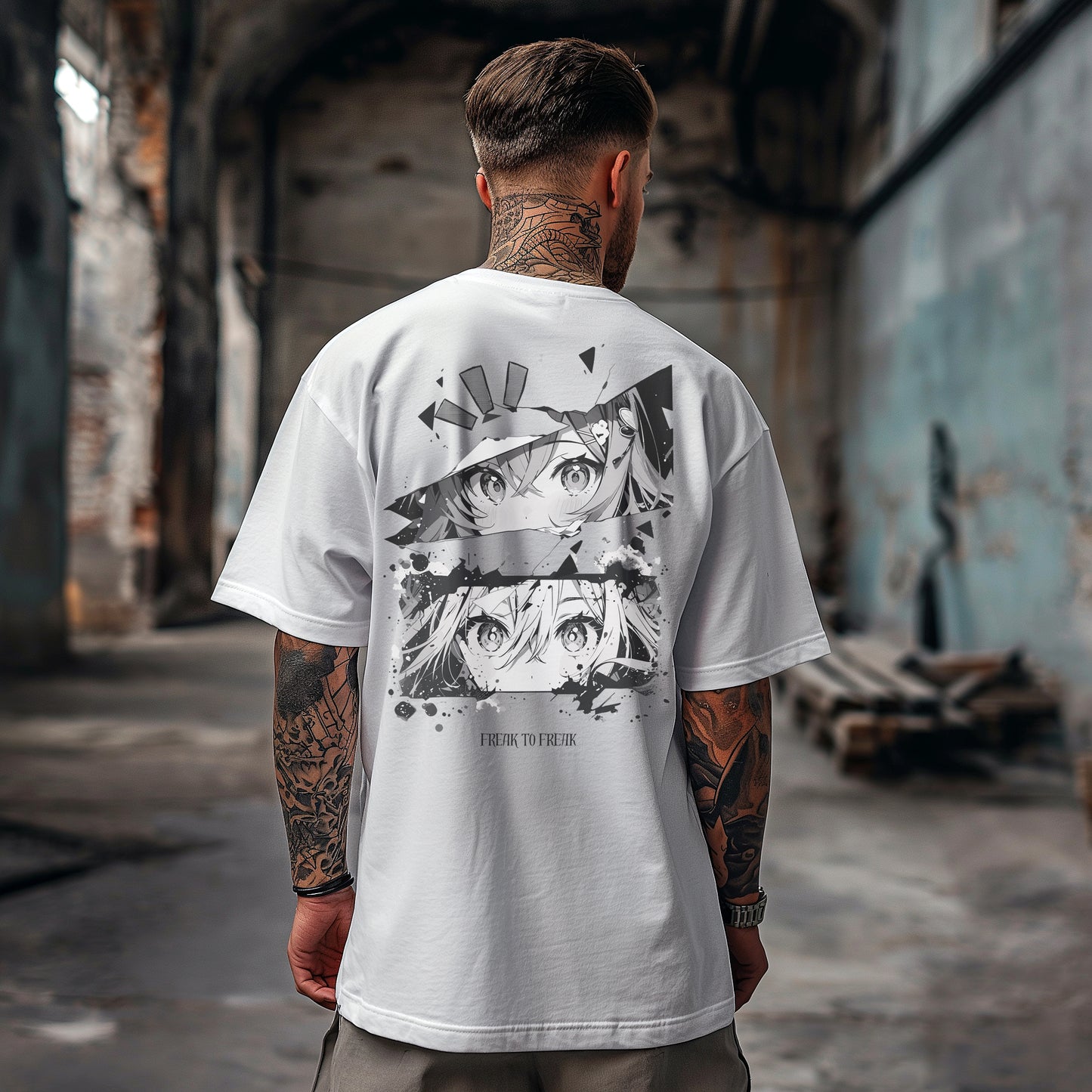 MANGA BACK FREAK - VACANCY Oversized Shirt - limited to 100 pieces