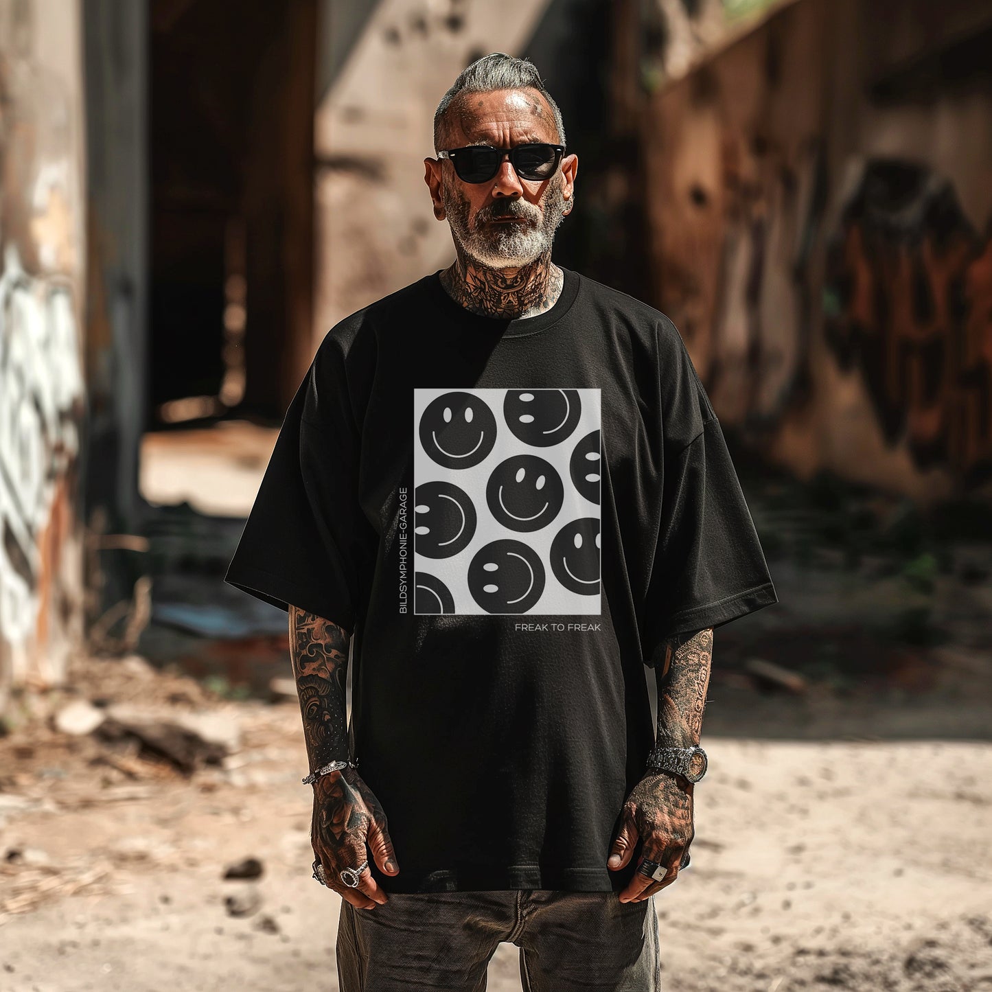 Smiley FREAK - VACANCY Oversized Shirt - limited to 100 pieces